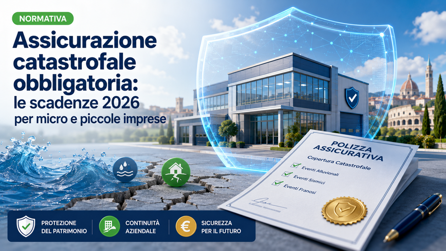 Assicurazione catastrofale obbligatoria: le scadenze 2026 per micro e piccole imprese