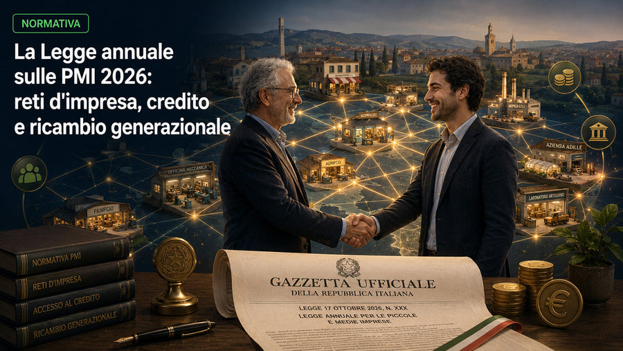 La Legge annuale sulle PMI 2026: reti d'impresa, ricambio generazionale e credito semplificato