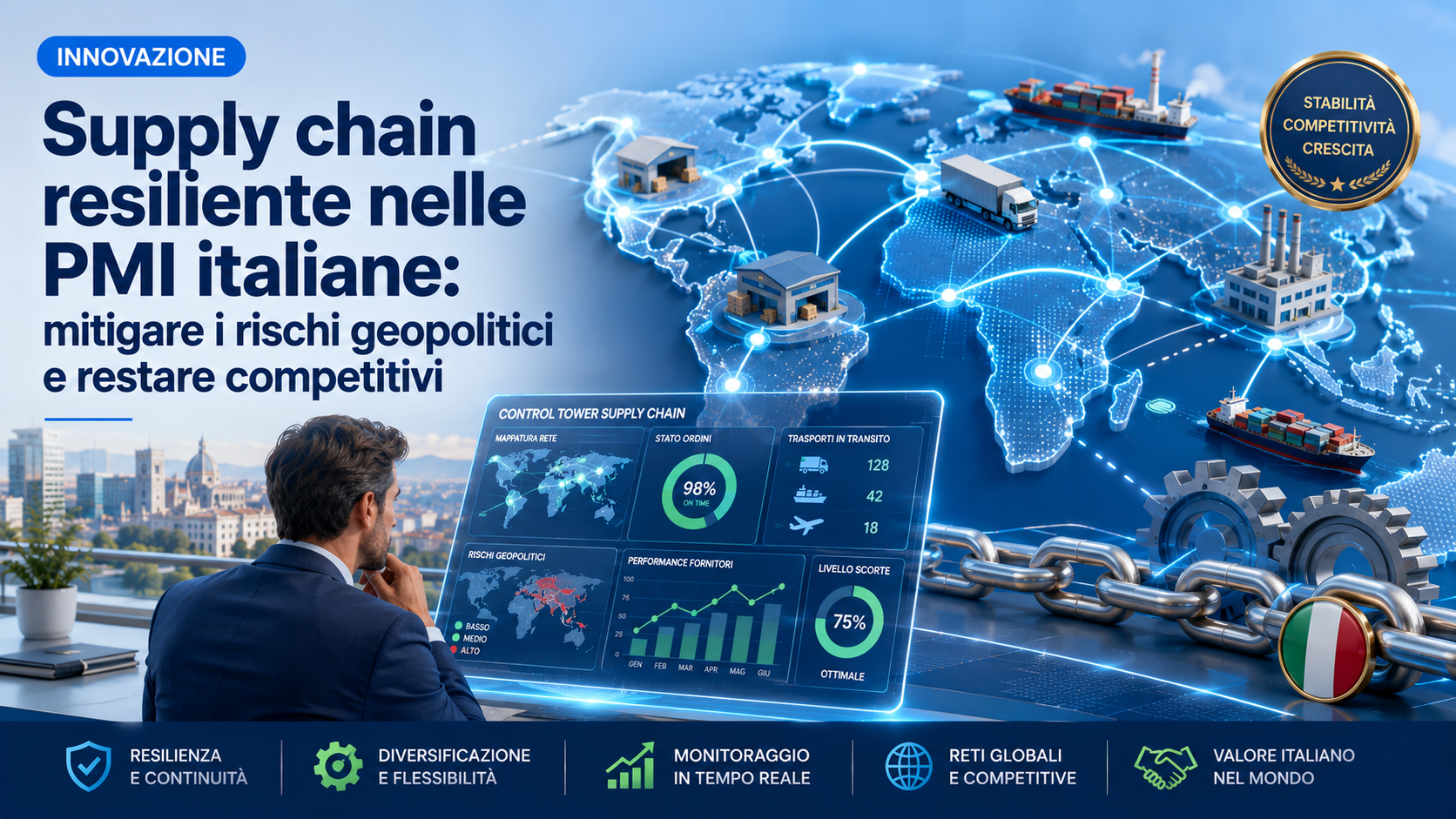 Supply chain resiliente nelle PMI italiane: mitigare i rischi geopolitici e restare competitivi