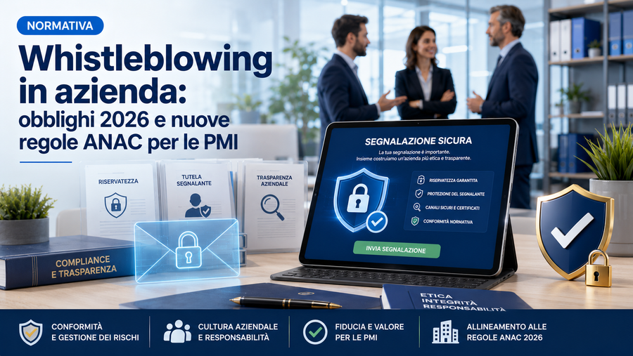 Whistleblowing in azienda: obblighi 2026 e nuove regole ANAC per le PMI
