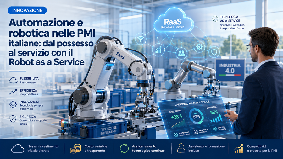 Automazione e robotica nelle PMI italiane: dal possesso al servizio con il Robot as a Service