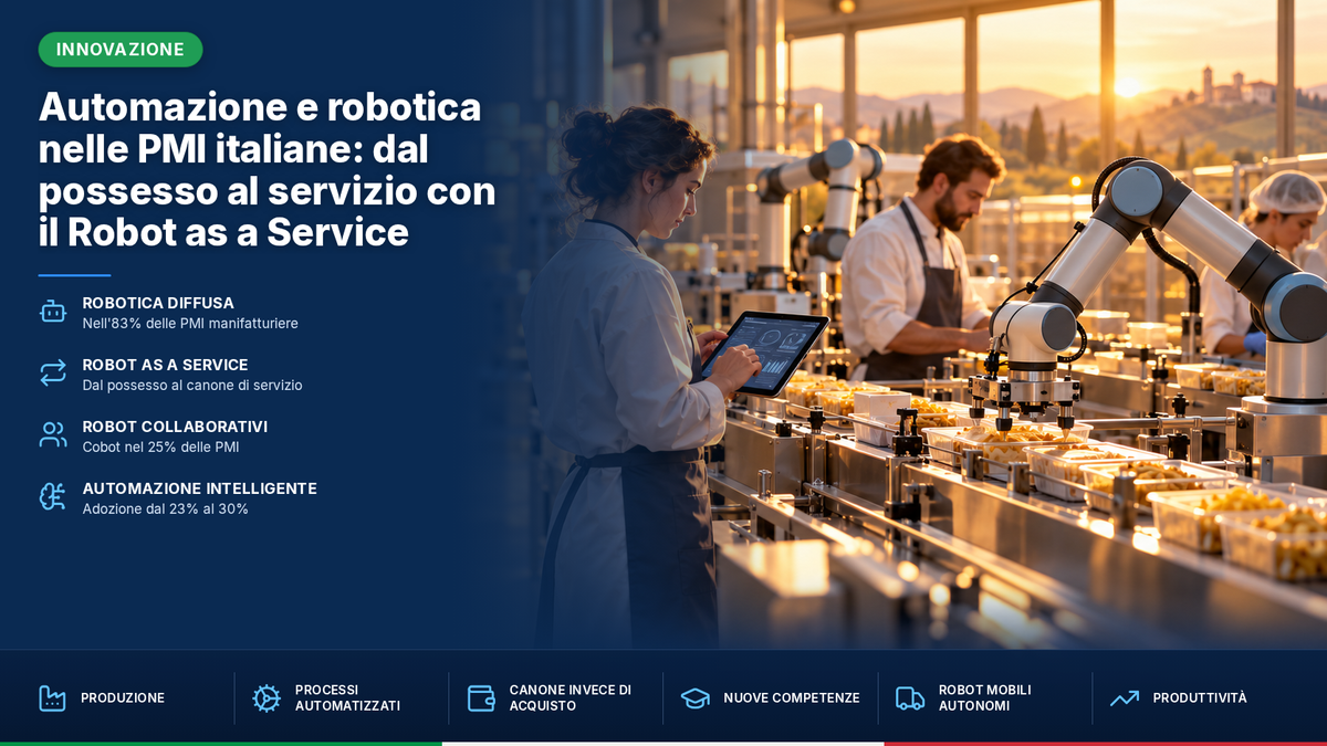 Automazione e robotica nelle PMI italiane: dal possesso al servizio con il Robot as a Service
