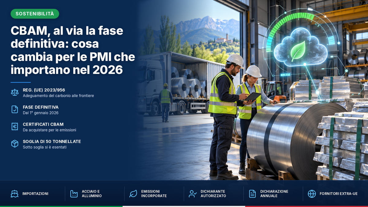 CBAM, al via la fase definitiva: cosa cambia per le PMI che importano nel 2026