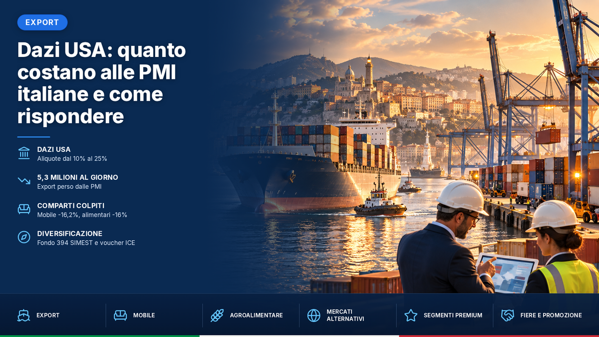 Dazi USA: quanto costano alle PMI italiane e come rispondere