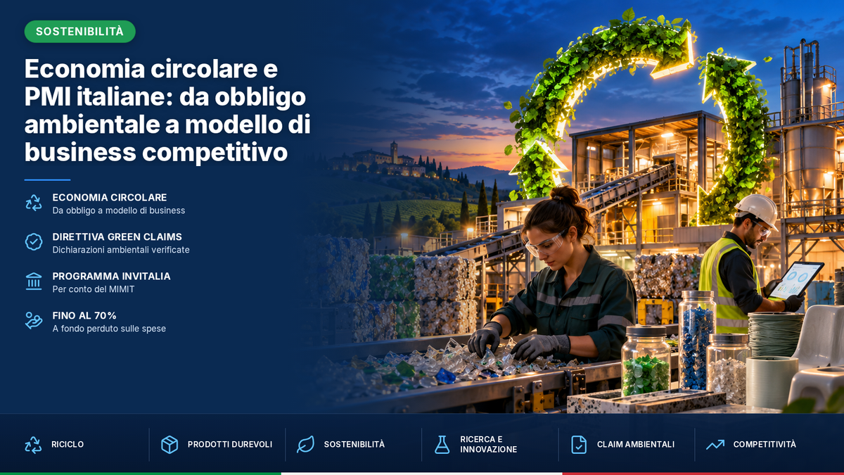 Economia circolare e PMI italiane: da obbligo ambientale a modello di business competitivo