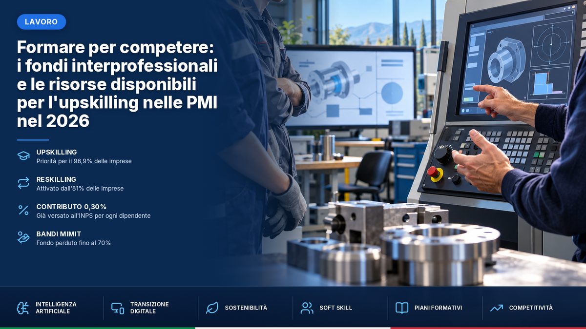 Formare per competere: i fondi interprofessionali e le risorse disponibili per l'upskilling nelle PMI nel 2026