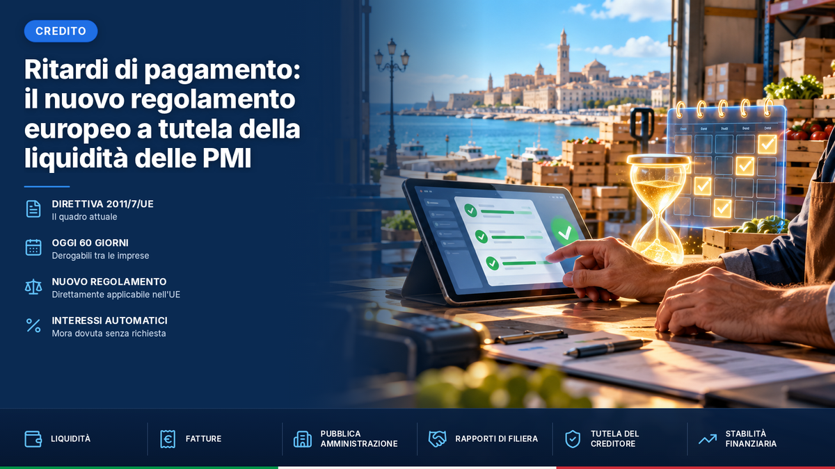 Ritardi di pagamento: il nuovo regolamento europeo a tutela della liquidità delle PMI