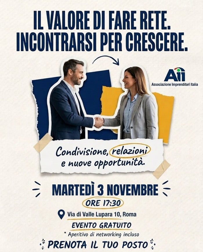 Locandina Il valore di fare rete. Incontrarsi per crescere.
